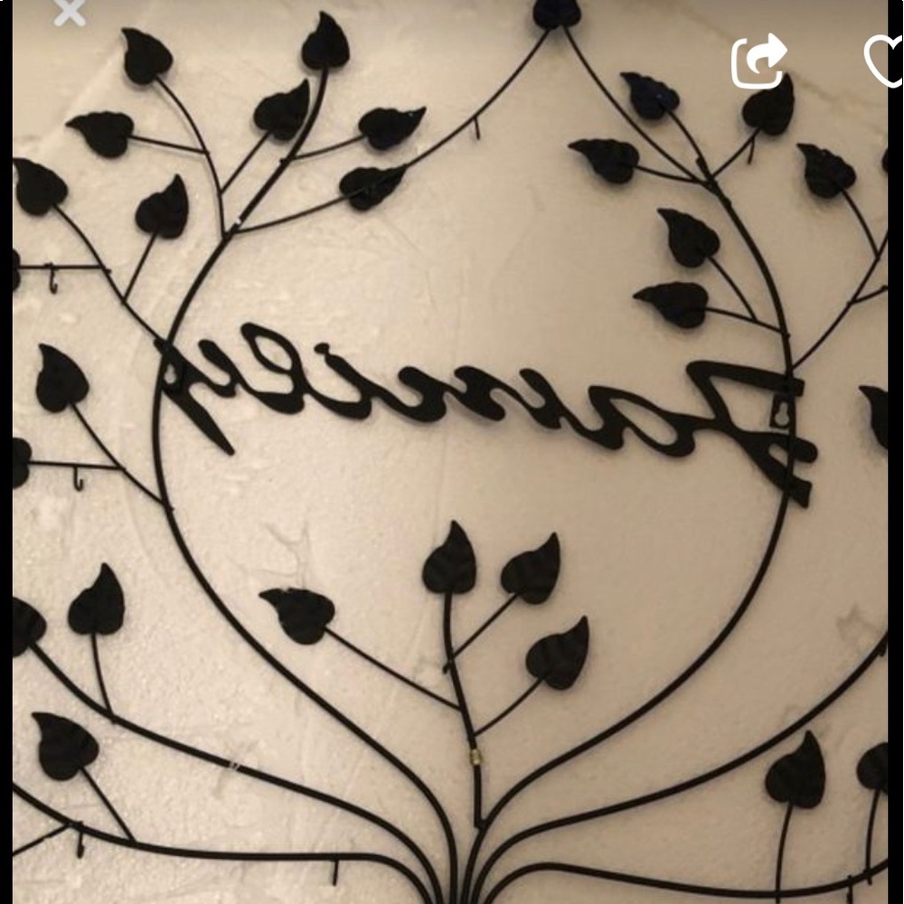 Family frame with candle holders at bottom